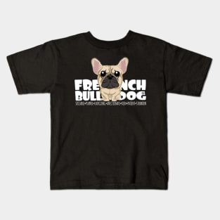 French Bulldog (Fawn)- DGBigHead Kids T-Shirt